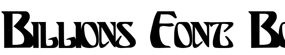 Billions Font Bold Font Download Free