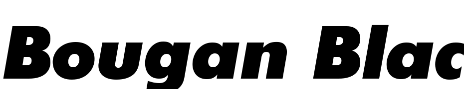 Bougan Black SSi Extra Bold Italic Font Download Free