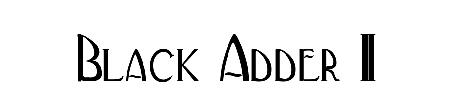 Black Adder II Font Download Free