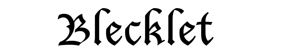 Blecklet Font Download Free