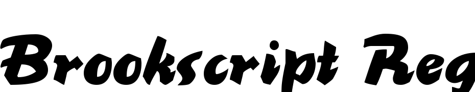 Brookscript Regular Font Download Free