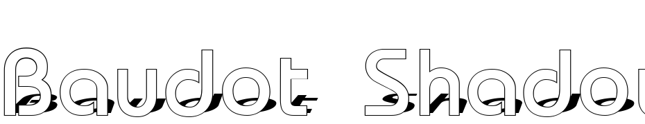 Baudot Shadow DB Font Download Free