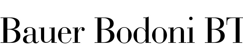Bauer Bodoni BT Font Download Free