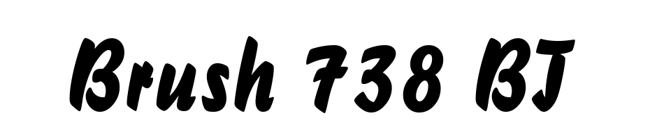 Brush 738 BT Font Download Free
