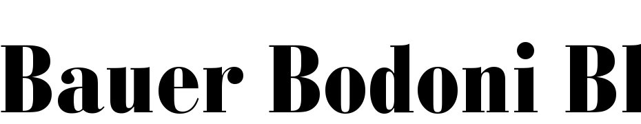 Bauer Bodoni Black Condensed BT Font Download Free