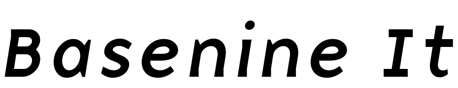 Base Nine Italic Font Download Free