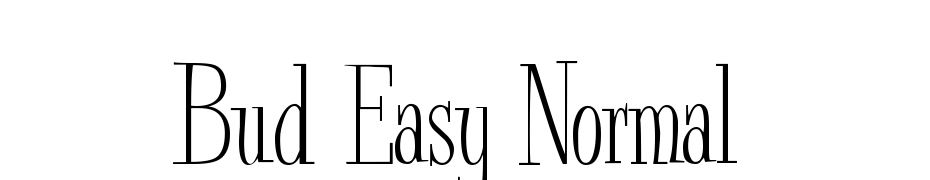 Bud Easy Normal Font Download Free