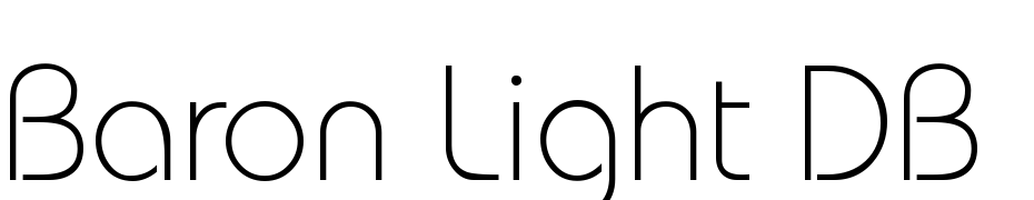 Baron Light DB Normal Font Download Free