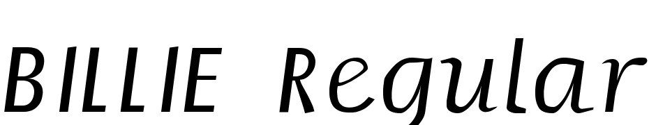 BILLIE Regular Font Download Free