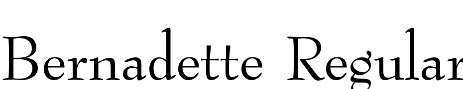 Bernadette Regular Font Download Free