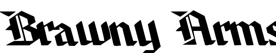 Brawny Arms Light99 Regular Font Download Free
