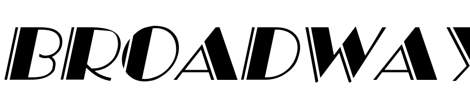 Broadway Engraved Italic Font Download Free