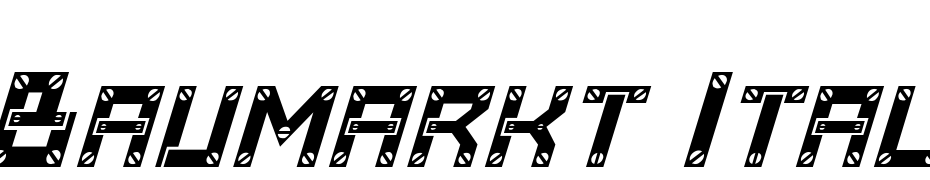 Baumarkt Italic Font Download Free