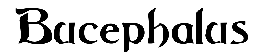 Bucephalus cкачати шрифт безкоштовно