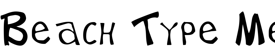 Beach Type Medium Font Download Free