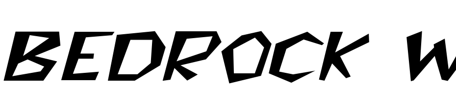 Bedrock Wide Italic Font Download Free