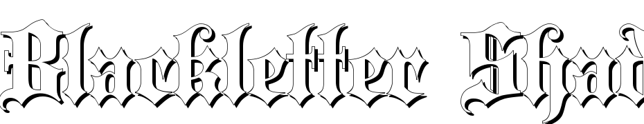 Blackletter Shadow Font Download Free