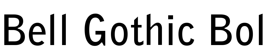 Bell Gothic Bold BT Font Download Free
