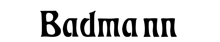 Badmann Font Download Free