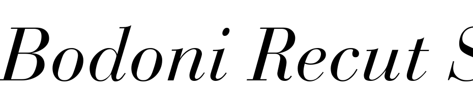 Bodoni Recut SSi Italic Font Download Free