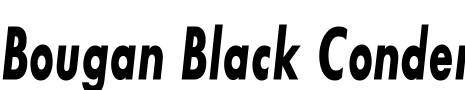 Bougan Black Condensed SSi Bold Condensed Italic Font Download Free