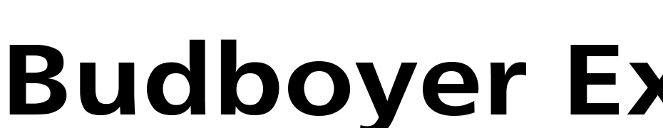 Budboyer Ext Bol Font Download Free
