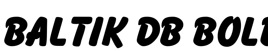 Baltik DB Bold Font Download Free