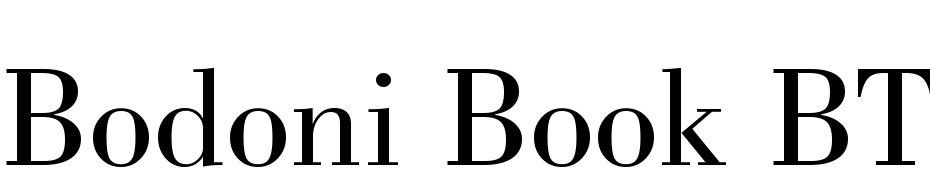 Bodoni Book BT Yazı tipi ücretsiz indir