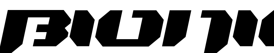 Bionic Kid Simple Slanted Font Download Free