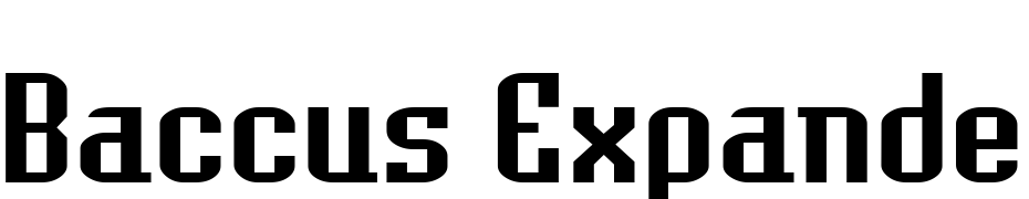 Baccus Expanded Regular Font Download Free