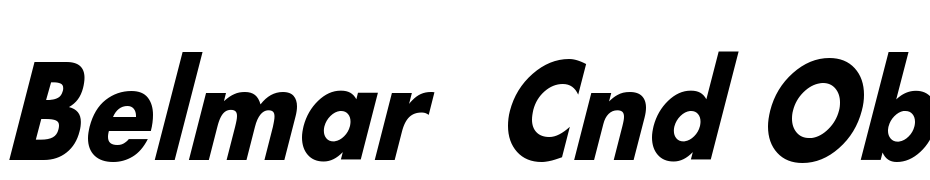 Belmar Cnd Obl Bo Font Download Free