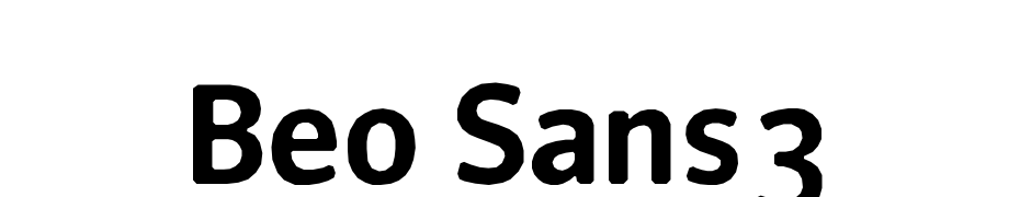 Beo Sans3 Yazı tipi ücretsiz indir