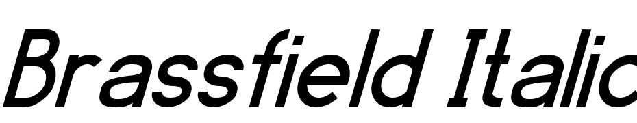 Brassfield Italic Font Download Free