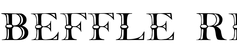 Beffle Regular Font Download Free