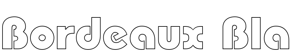 Bordeaux Black Outline Regular Font Download Free