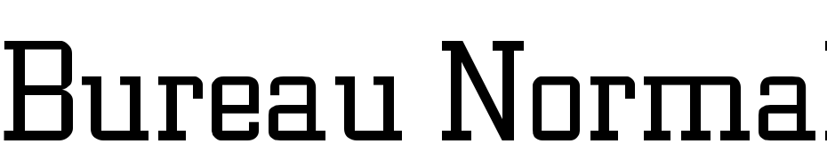 Bureau Normal Font Download Free