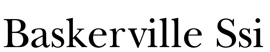 Baskerville SSi Font Download Free