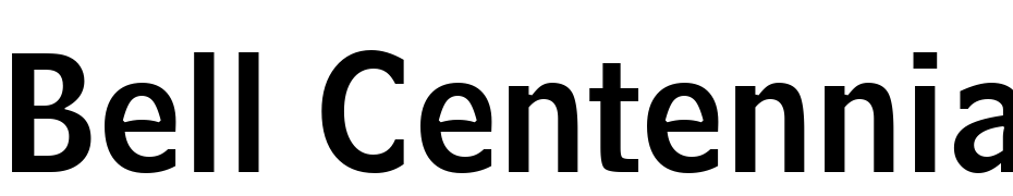 Bell Centennial Name And Number BT Font Download Free