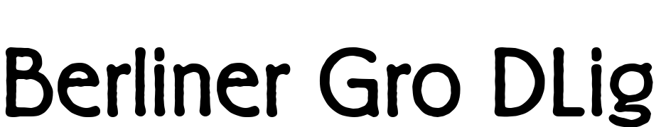 Berliner Gro DLig Font Download Free