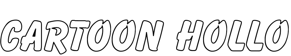 Cartoon Hollow Font Download Free