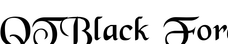 QTBlack Forest Regular Font Download Free