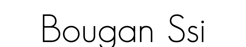 Bougan SSi Font Download Free
