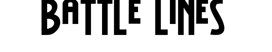 Battle Lines Font Download Free
