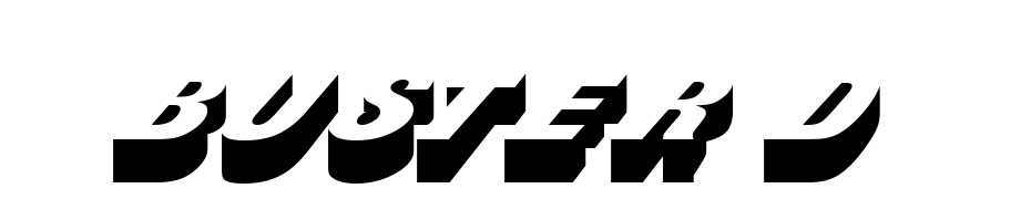 Buster D Font Download Free