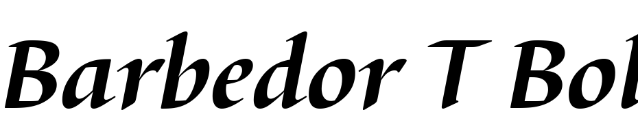 Barbedor T Bold Italic Font Download Free