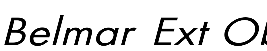 Belmar Ext Obl No Font Download Free