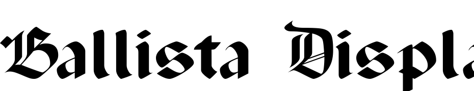 Ballista Display Script SSi Font Download Free