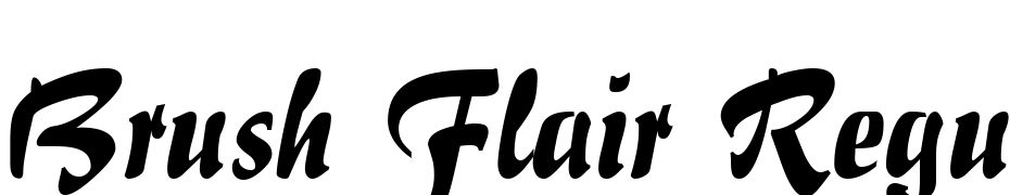 Brush Flair Regular Font Download Free