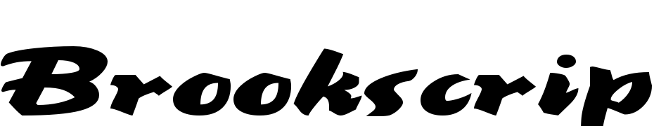 Brookscript Wide Regular Font Download Free