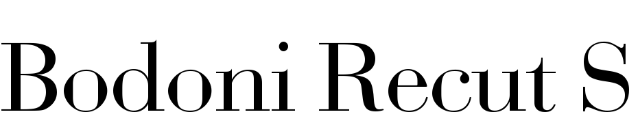 Bodoni Recut SSi Font Download Free